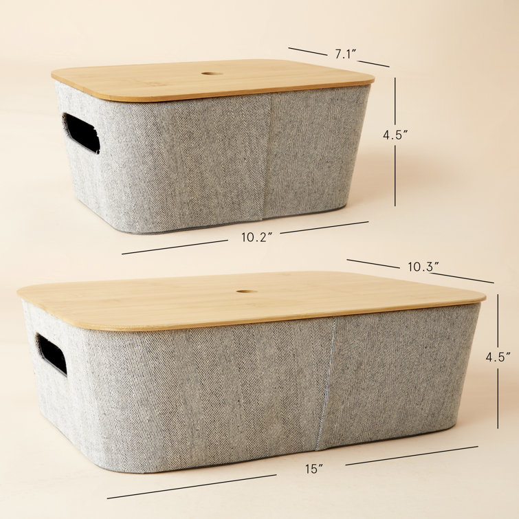 Urban Tweed Fabric Storage Basket Set & Reviews AllModern